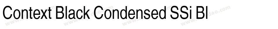 Context Black Condensed SSi Black Condensed字体转换